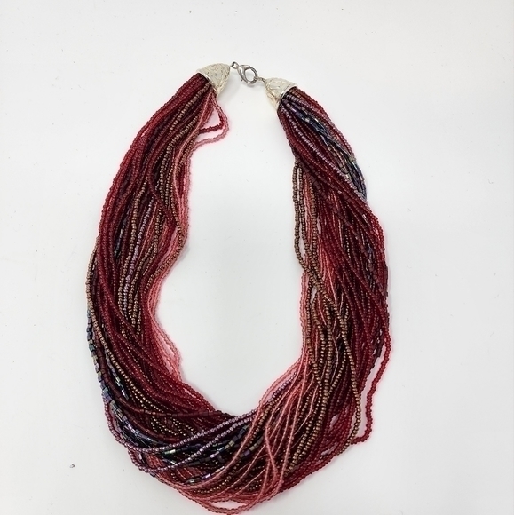 Multi‎ Strand Beaded Necklace - Picture 9 of 10